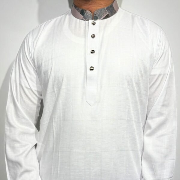 Classic Regular Fit Panjabi – White