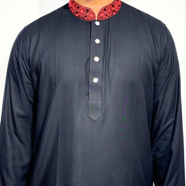 Classic Regular Fit Panjabi – Black