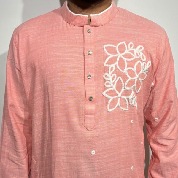 Classic Regular Fit Panjabi – Pink