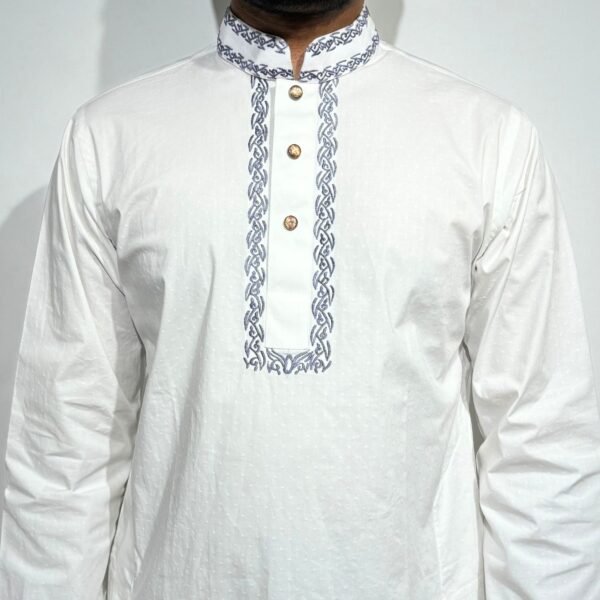 Classic Regular Fit Panjabi – White