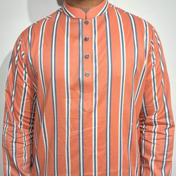Classic Check Regular Fit Panjabi – Pink
